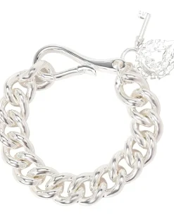 Women Lauren Ralph Lauren 7 1/2" Large Curb Chain w/Medallion & Key Charms