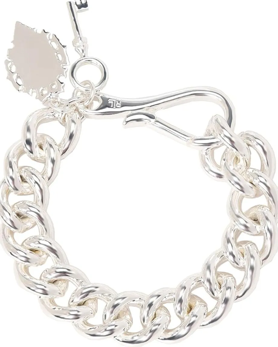 Women Lauren Ralph Lauren 7 1/2" Large Curb Chain w/Medallion & Key Charms