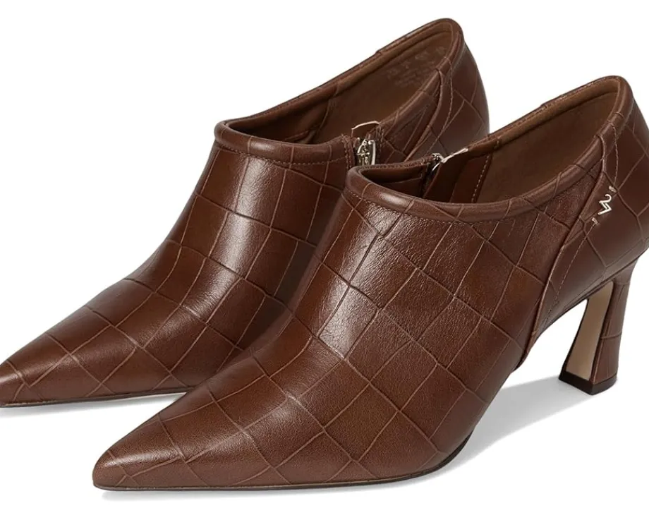 Naturalizer 27 Edit Elena Bootie Caramel Brown Croco Leather Online