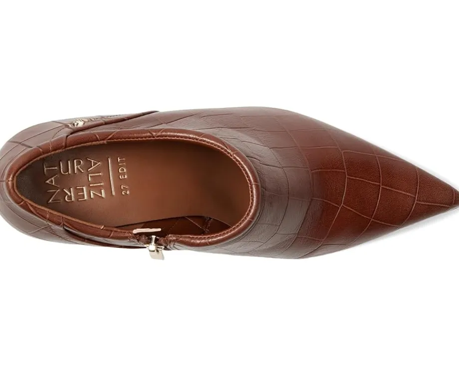 Naturalizer 27 Edit Elena Bootie Caramel Brown Croco Leather Online