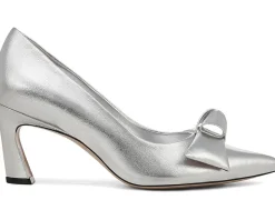 Naturalizer 27 Edit Emery-Bow Silver Leather Hot