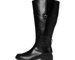 Naturalizer 27 Edit Oslo Extra Wide Calf Riding Boots Black Leather Hot