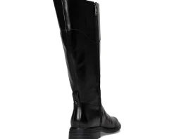 Naturalizer 27 Edit Oslo Extra Wide Calf Riding Boots Black Leather Hot