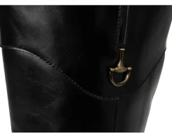 Naturalizer 27 Edit Oslo Extra Wide Calf Riding Boots Black Leather Hot