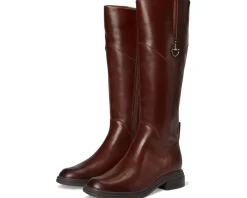 Naturalizer 27 Edit Oslo Narrow Calf Riding Boots Rich Cognac Brown Leather Online
