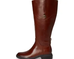 Naturalizer 27 Edit Oslo Wide Calf Riding Boots Rich Cognac Brown Leather Online
