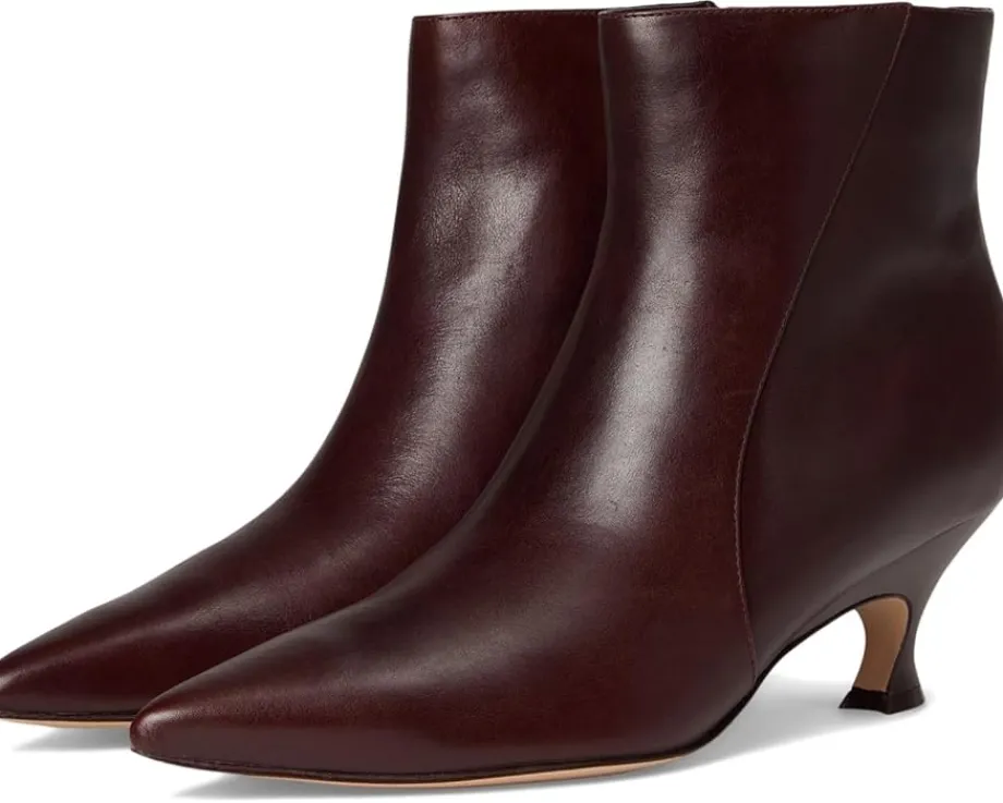 Naturalizer 27 Edit Patrese Ankle Bootie Wine Red Leather Hot