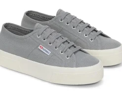 Superga 2740 Platform Grey Silver Sale