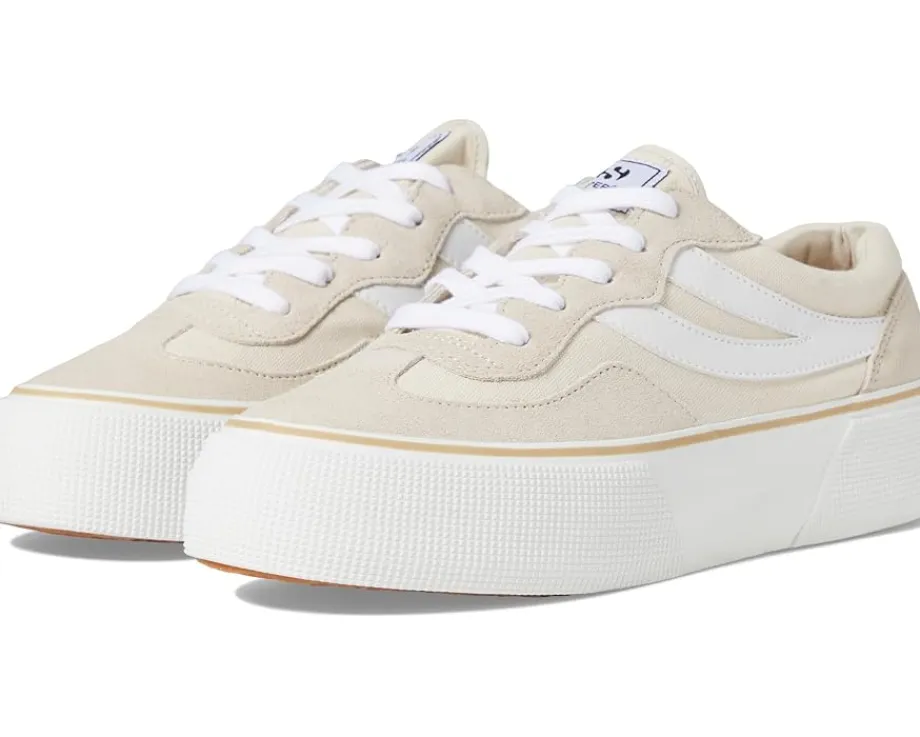 Superga 3041 Revolley Color-Block Platform Beige Light/Full White