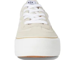 Superga 3041 Revolley Color-Block Platform Beige Light/Full White
