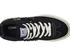Superga 3141 Revolley Mid Ripped Swallow Tail Black/White Avorio Clearance