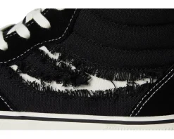 Superga 3141 Revolley Mid Ripped Swallow Tail Black/White Avorio Clearance