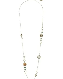 Women Cole Haan 34" Semi Precious Station Necklace