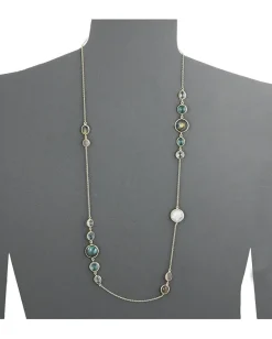 Women Cole Haan 34" Semi Precious Station Necklace