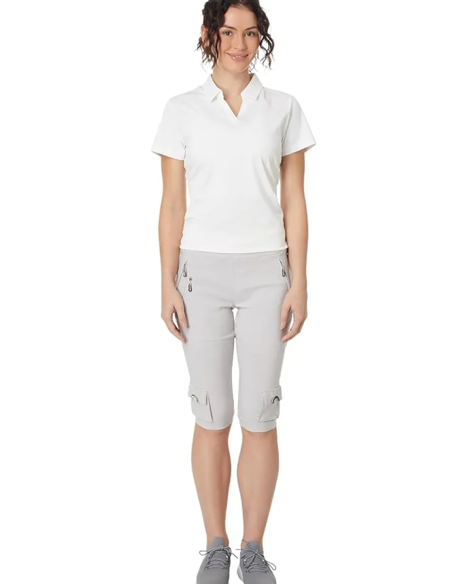 Jamie Sadock 24.5" Skinnylicious Knee Capris Mercury New