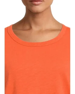 Mod-o-doc 3/4 Sleeve Crew Neck Favorite Tee Orange Clay Discount