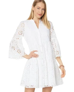 Women Lilly Pulitzer 3/4 Sleeve Hazelanne Eyelet Dress