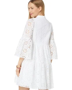 Women Lilly Pulitzer 3/4 Sleeve Hazelanne Eyelet Dress