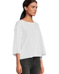 Women Mod-o-doc 3/4 Sleeve Mix Media Tee