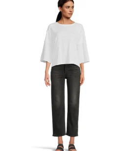 Women Mod-o-doc 3/4 Sleeve Mix Media Tee