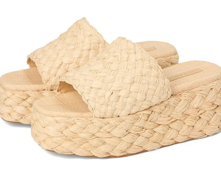 Loeffler Randall Aaron Platform Raffia Mule Natural Best