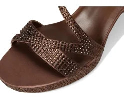 Naturalizer Abby Dress Sandals Chocolate Satin Outlet