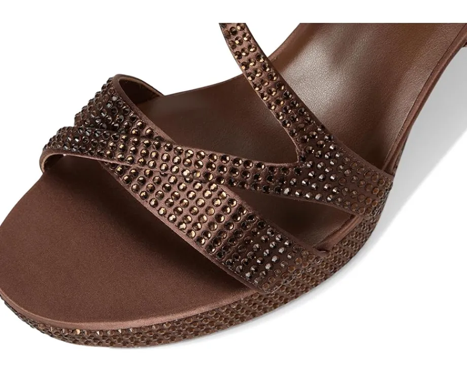 Naturalizer Abby Dress Sandals Chocolate Satin Outlet