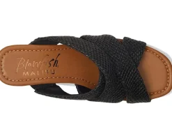 Blowfish Malibu Abi Black Faux Raffia Clearance