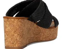 Blowfish Malibu Abi Black Faux Raffia Clearance