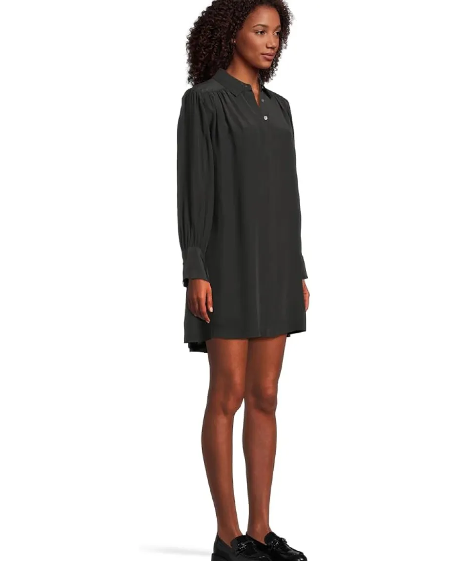 Madewell Addy Mini Dress - Viscose True Black New