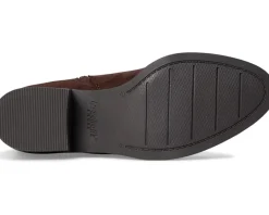 Dr. Scholl's Adeline Zip Tall Boots Dark Umber Brown New