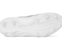 adidas adizero Impact Football Cleats White/Silver Metallic/White 1 New