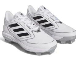 adidas Adizero Purehustle 3 Softball Cleats Footwear White/Core Black/Silver Metallic