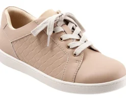 Trotters Adore Ivory Leather/Ivory Suede Veg Online