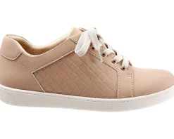 Trotters Adore Ivory Leather/Ivory Suede Veg Online