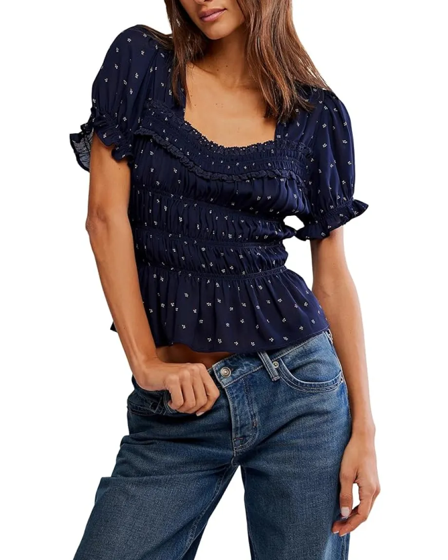 Women Free People Adore You Blouse