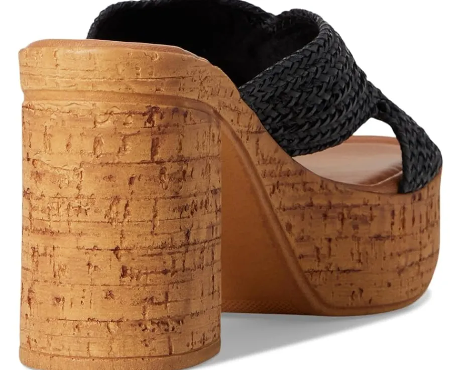 Women Seychelles Adorned Raffia Slide Sandal