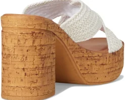 Women Seychelles Adorned Raffia Slide Sandal