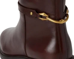 Vince Camuto Adria Ankle Link Wide Calf Knee High Riding Boot Rich Mahogany Hot