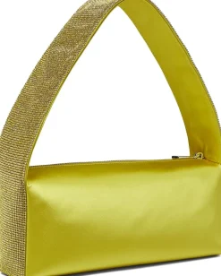 Kate Spade New York Afterparty Satin and Crystal Embellished Shoulder Bag Chartreuse Multi Online