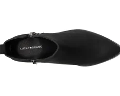 Lucky Brand Ailein Ankle Bootie Black Nubuck Sale