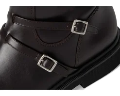 Franco Sarto Ainsley High Shaft Boots Dark Hickory Brown Leather Outlet