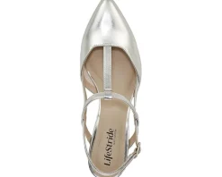 LifeStride Aire Slingback Silver Outlet