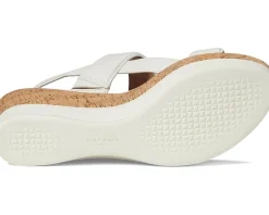 Cole Haan Aislin Wedge Sandal Ivory Leather/Cork Best