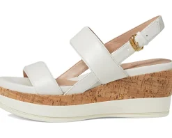Cole Haan Aislin Wedge Sandal Ivory Leather/Cork Best