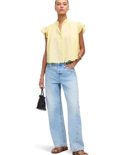 Women Madewell Alana Top In Cotton Viscose Voile