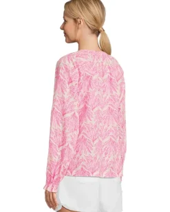 Lilly Pulitzer Aldina Top Pink Bliss Shady Babe
