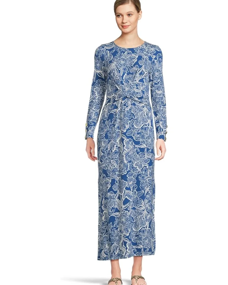 Lilly Pulitzer Alessani Maxi Dress Starlight Navy Unforgettable