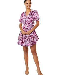 Lilly Pulitzer Alexandria Elbow Sleeve C Amarena Cherry Tropical with A Twist Hot