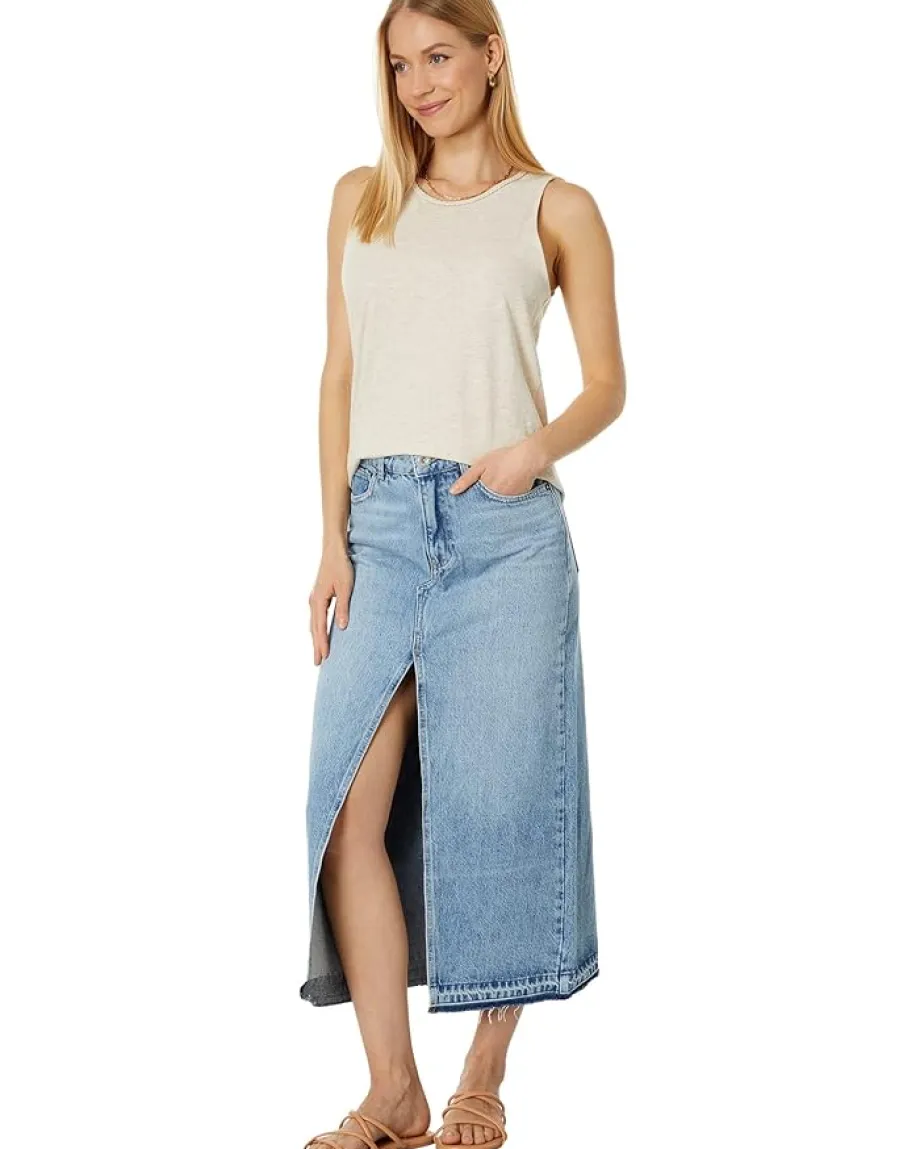 Splendid Ali Heather Lurex Tank Moonstone Sale